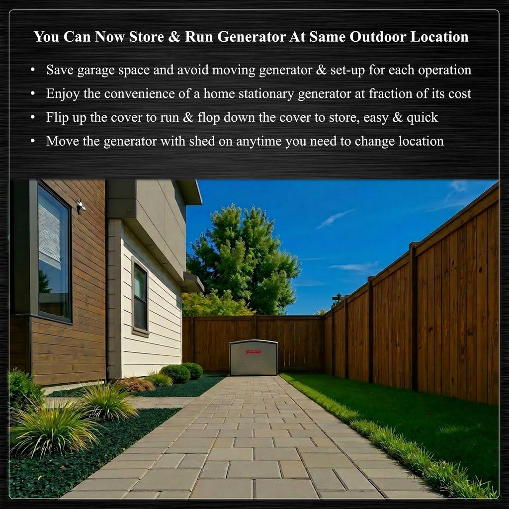 Extra Large Generator Shed (GCM) - For Generators with length between 36" - 42" & width between 31" - 34"