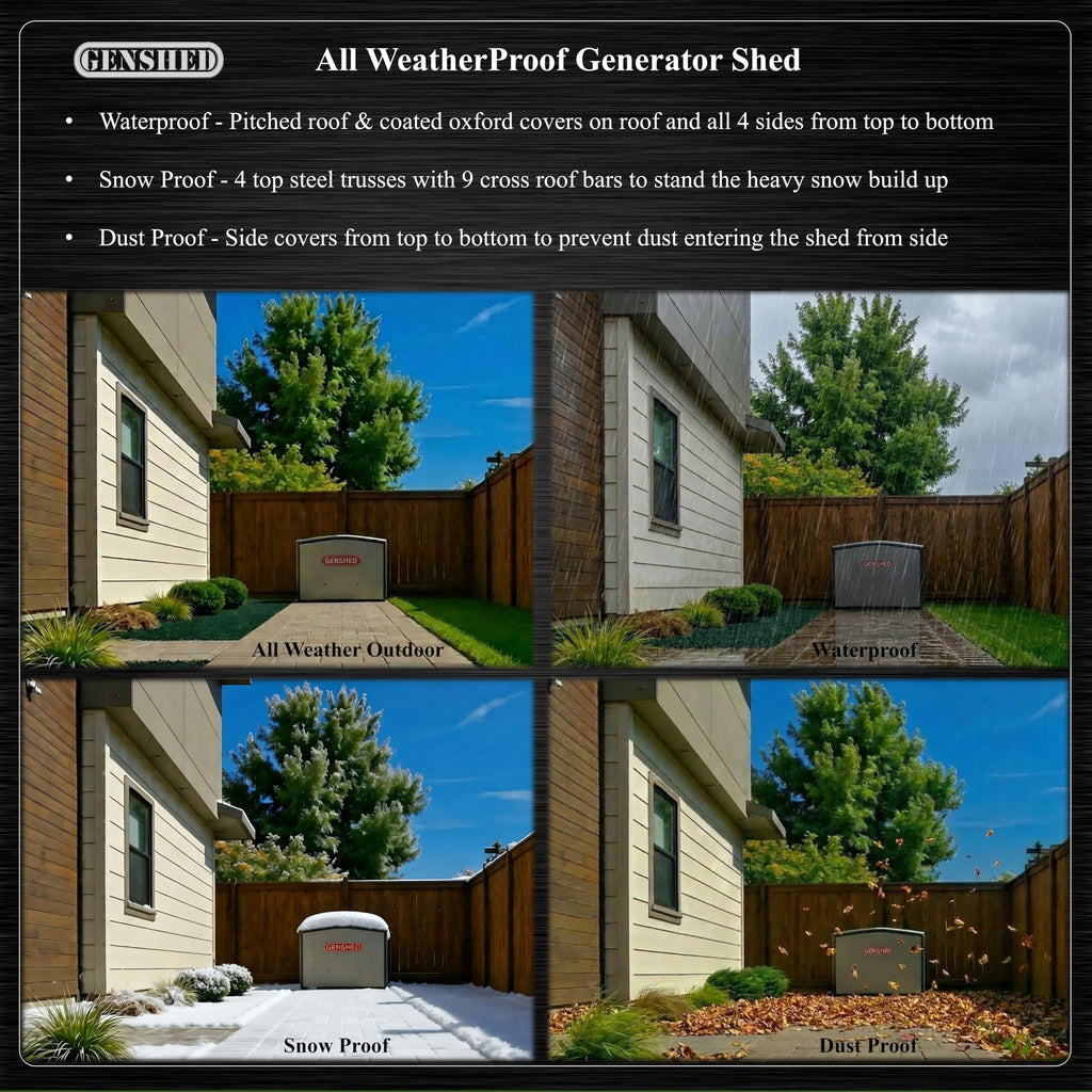 Extra Large Generator Shed (GCM) - For Generators with length between 36" - 42" & width between 31" - 34"