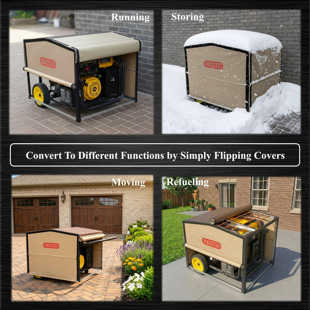 Extra Large Generator Shed (GCM) - For Generators with length between 36" - 42" & width between 31" - 34"